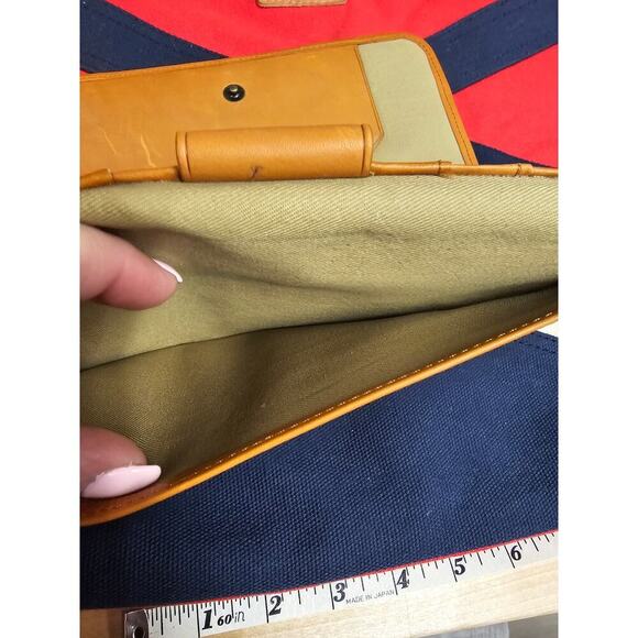 LL Bean Canvas/ leather Travel Passport ID Organizer for man or woman - Picture 5 of 13